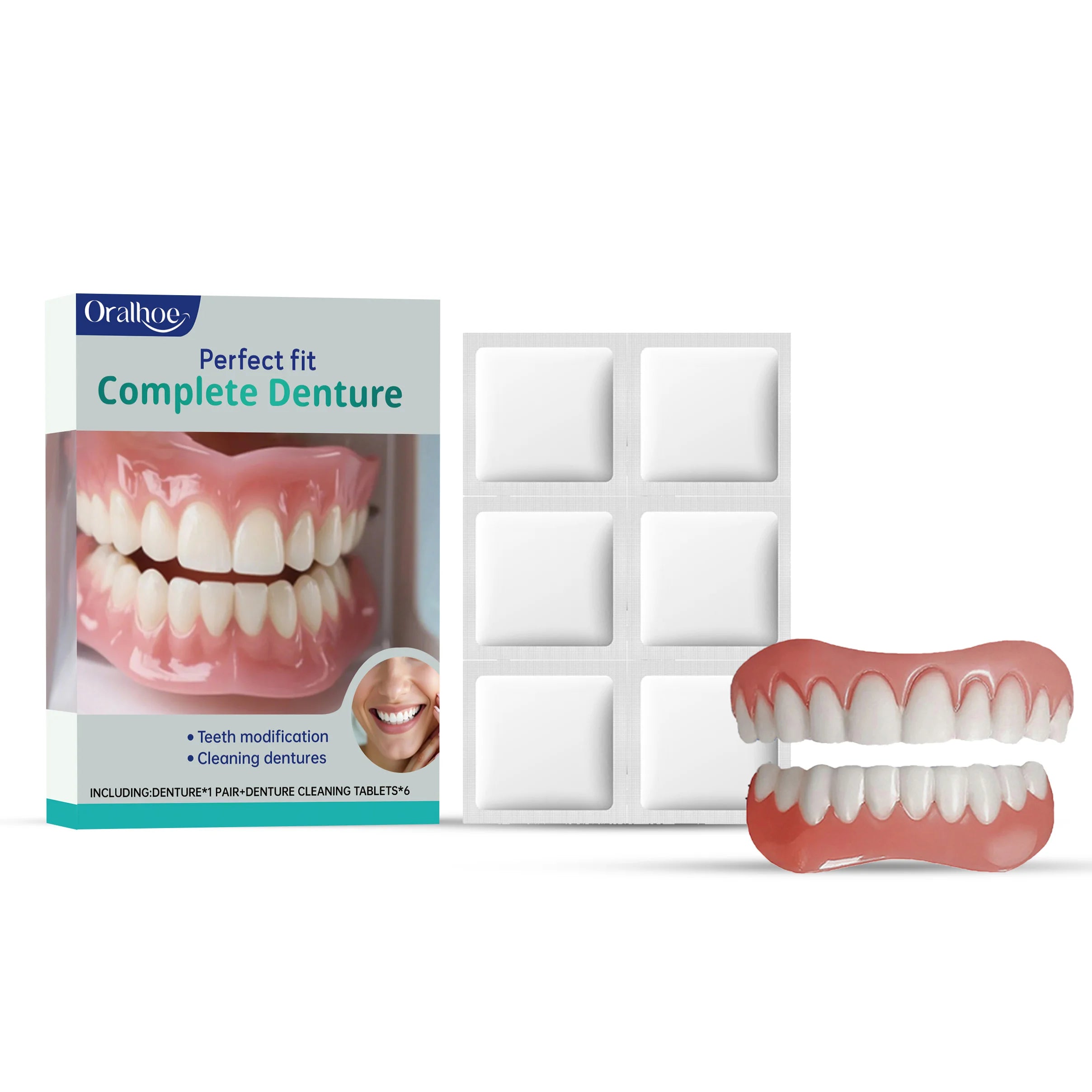 Cosmetic Denture Kit for Covering Missing or Stained Teeth - 13