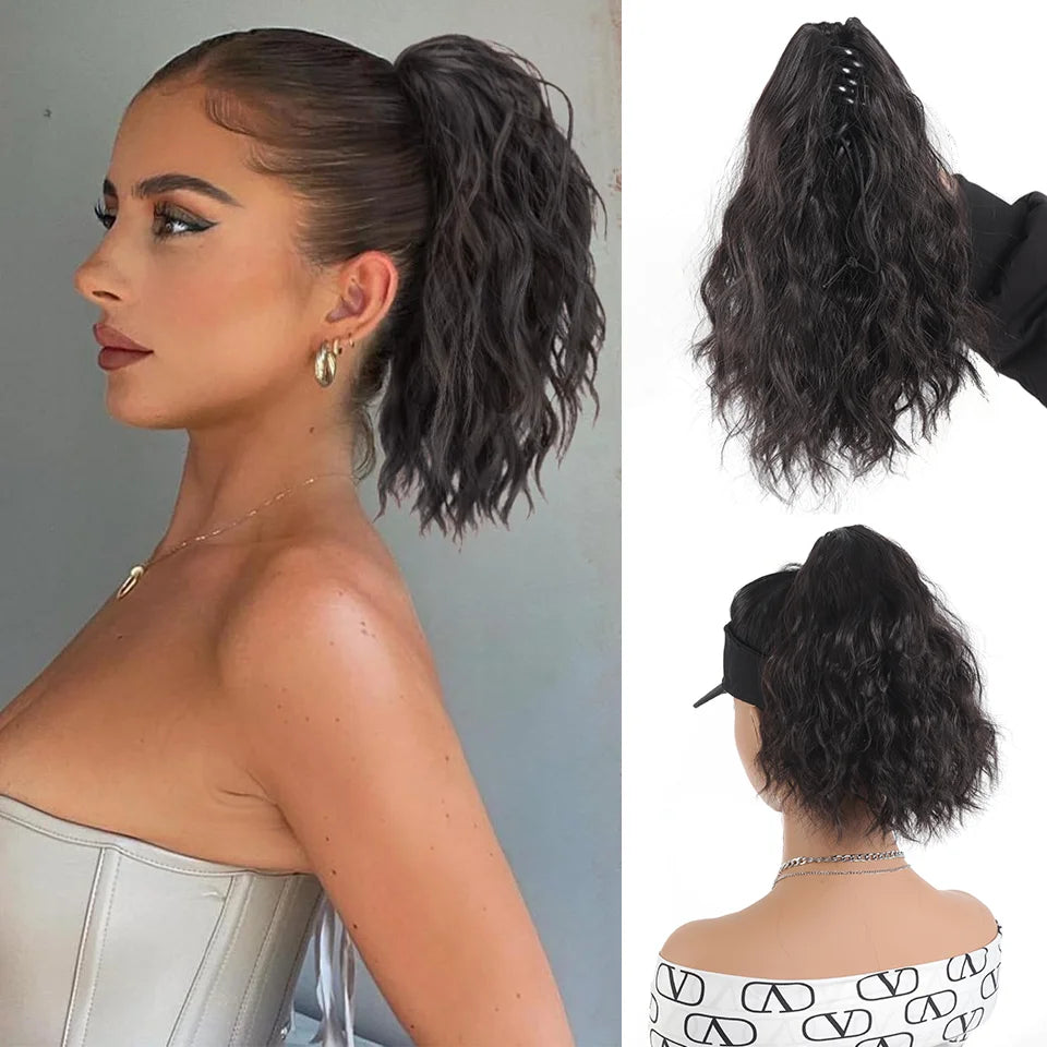 Wavy Claw Clip Ponytail Extension for Instant Volume