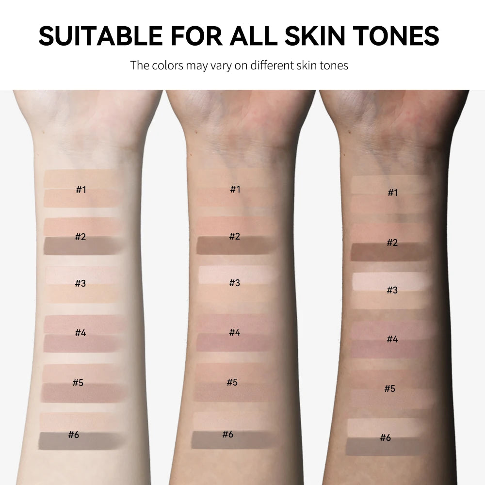 Two-Tone Waterproof Eyebrow Powder for Natural Sculpted Brows and Contouring