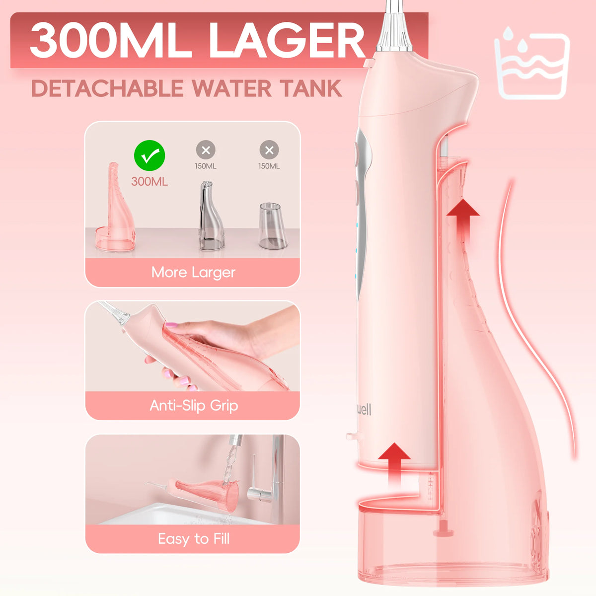 Portable Electric Water Flosser for Deep Teeth and Gum Cleaning