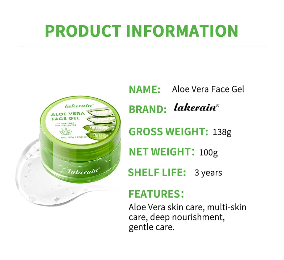 Hydrating Aloe Vera Gel for Soothing and Moisturizing Facial Skin Care - 17