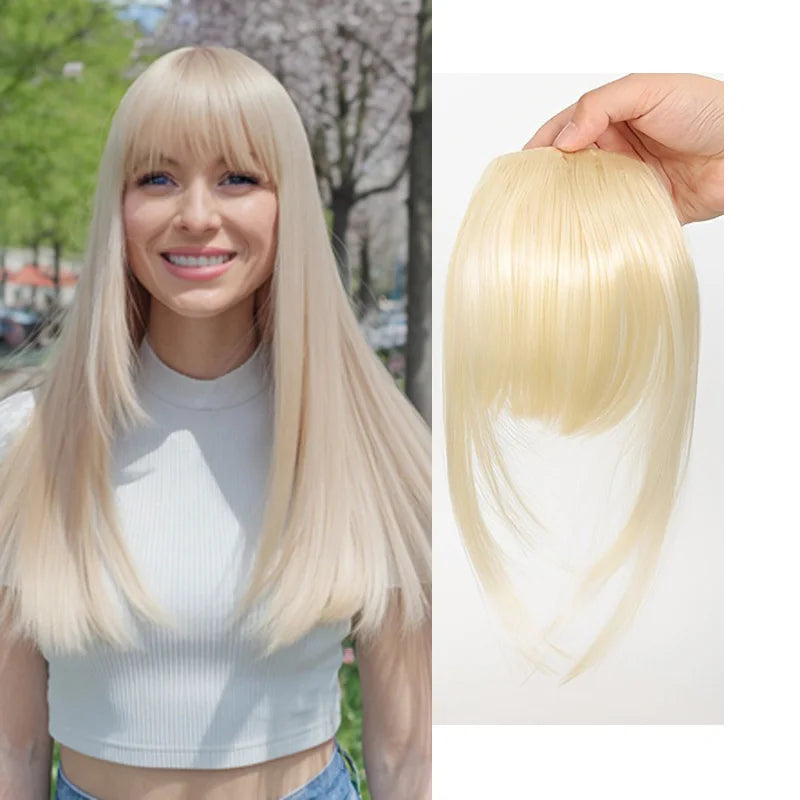 Clip-In Wispy Fringe Bangs with Sideburns for Natural Hair Transformation - 12