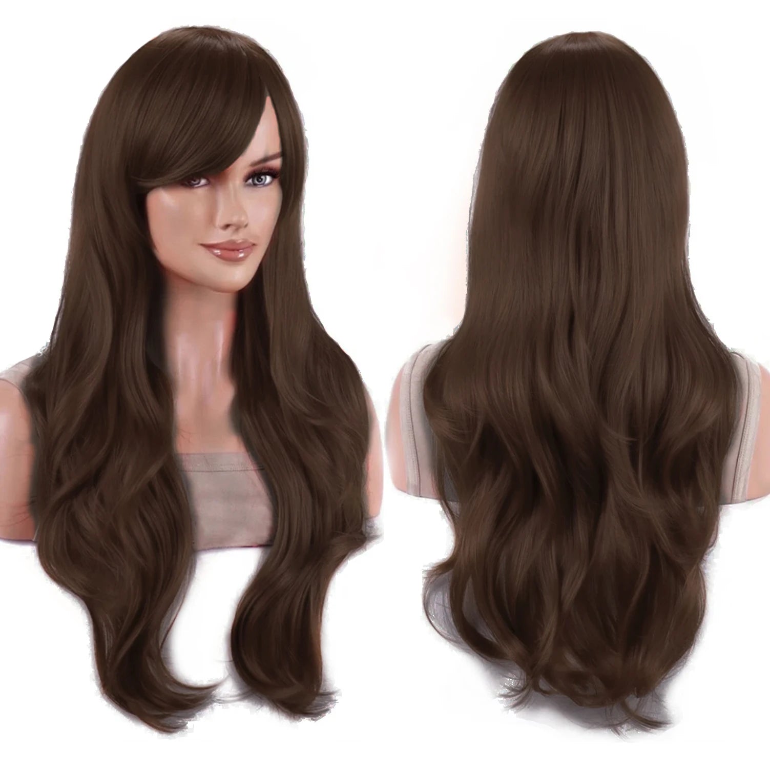 Long Wavy Teal Green Cosplay Wig for Anime Costumes - 23