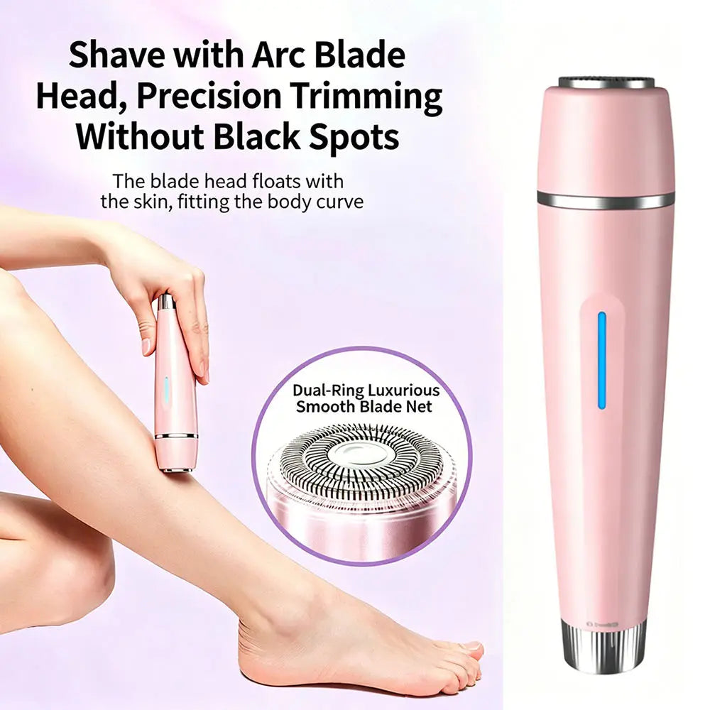 3-in-1 Electric Waterproof Bikini Trimmer and Body Hair Shaver for Women