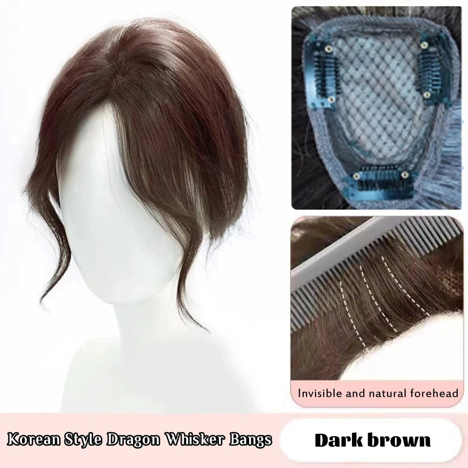 Clip-In Hair Topper Bangs Extension for Natural Volume and Style