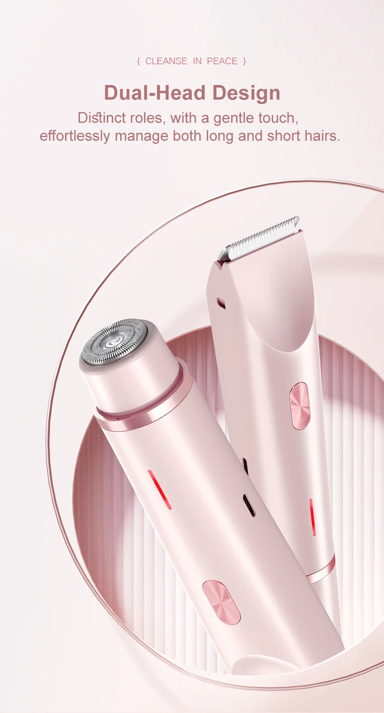 Electric Waterproof Women's Hair Shaver for Face, Bikini, and Body - 9