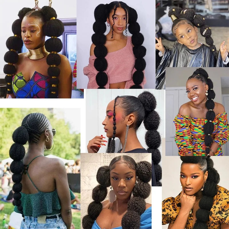 Synthetic Bubble Ponytail Hair Extension for Women
