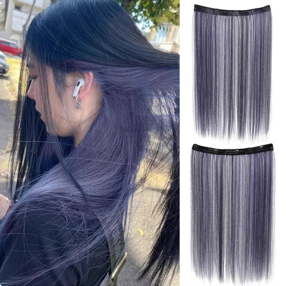 20 Inch Straight Clip-In Hair Extensions for Instant Highlights - 8