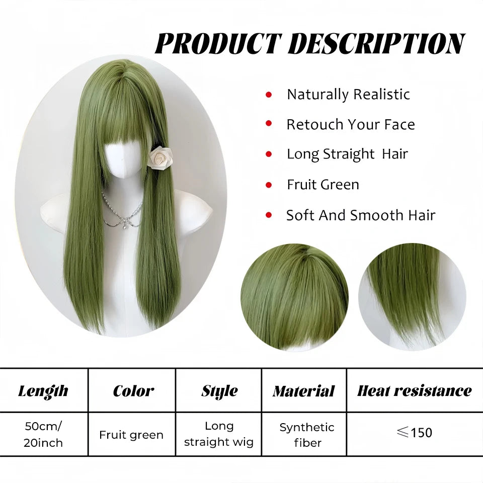 Long Wavy Ash Blonde Synthetic Wig with Bangs