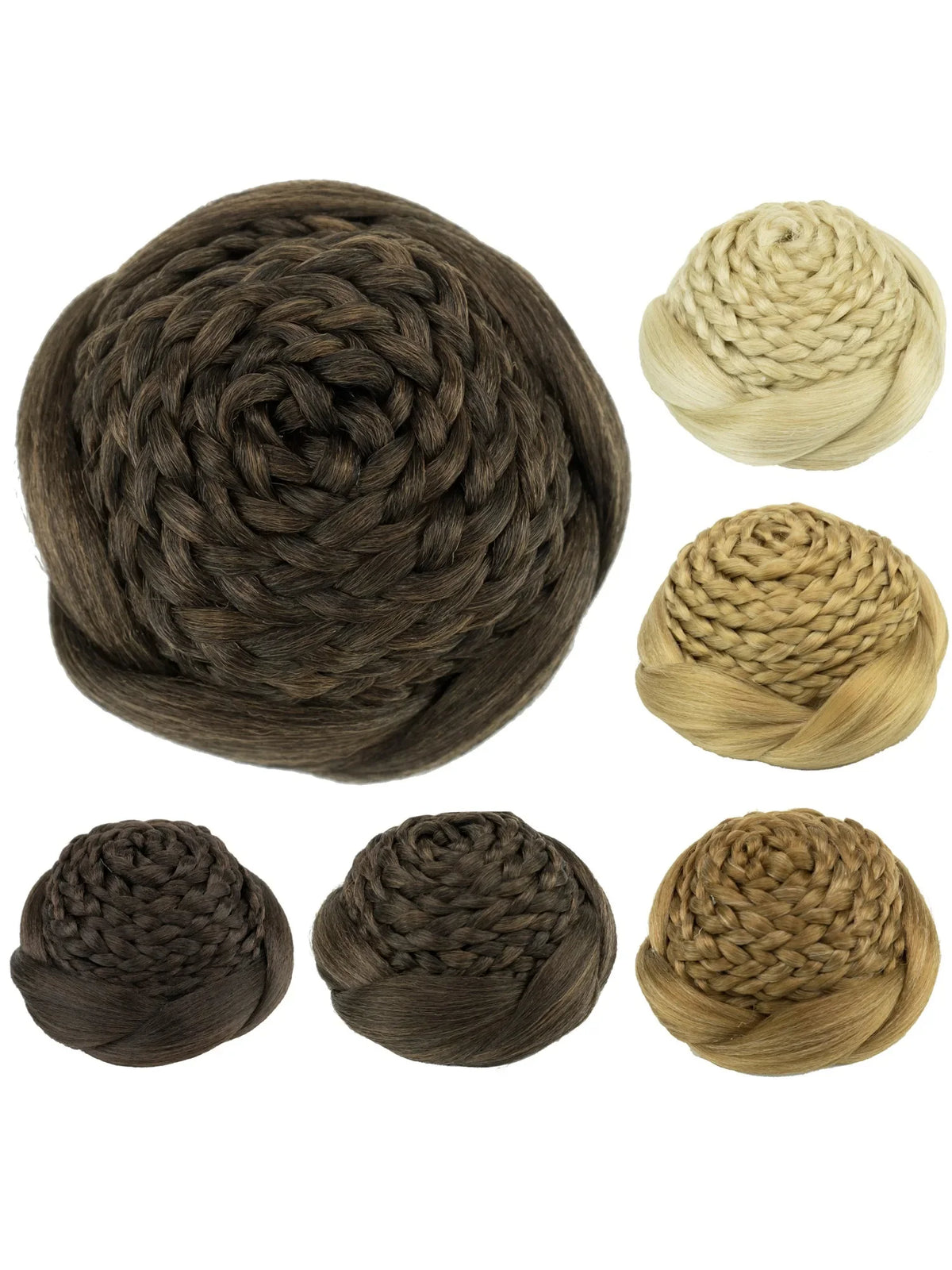 Braided Chignon Hair Bun Extension for Elegant Hairstyles and Events