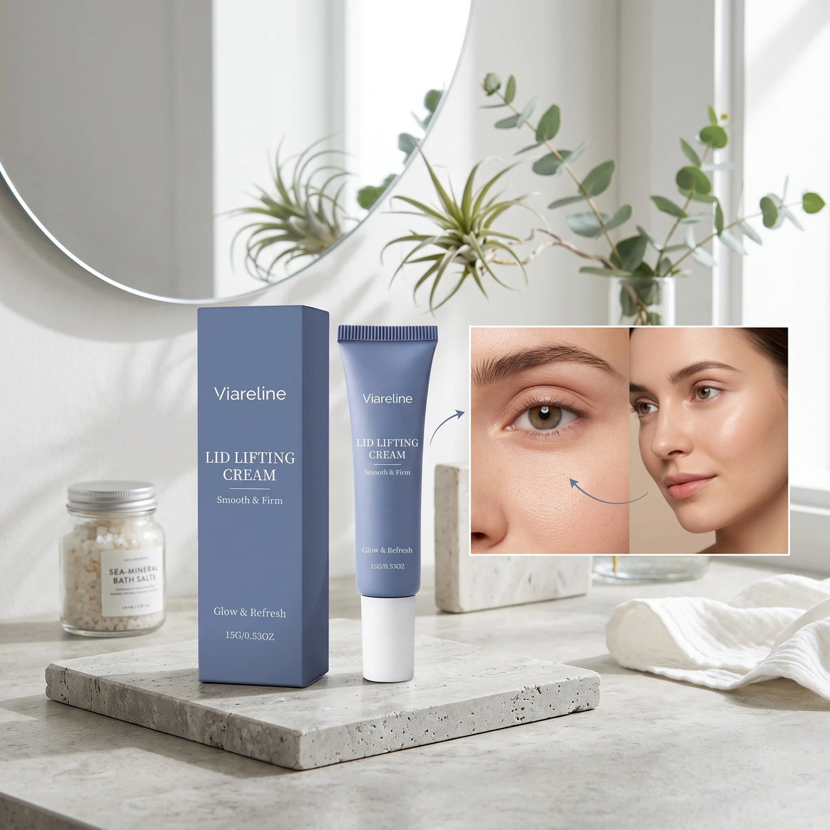 Firming Eye Cream for Dark Circles and Fine Lines Puffiness Relief