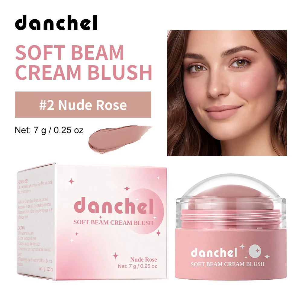Long-Lasting Soft Cream Blush for Cheeks, Lips, and Eyes - 26