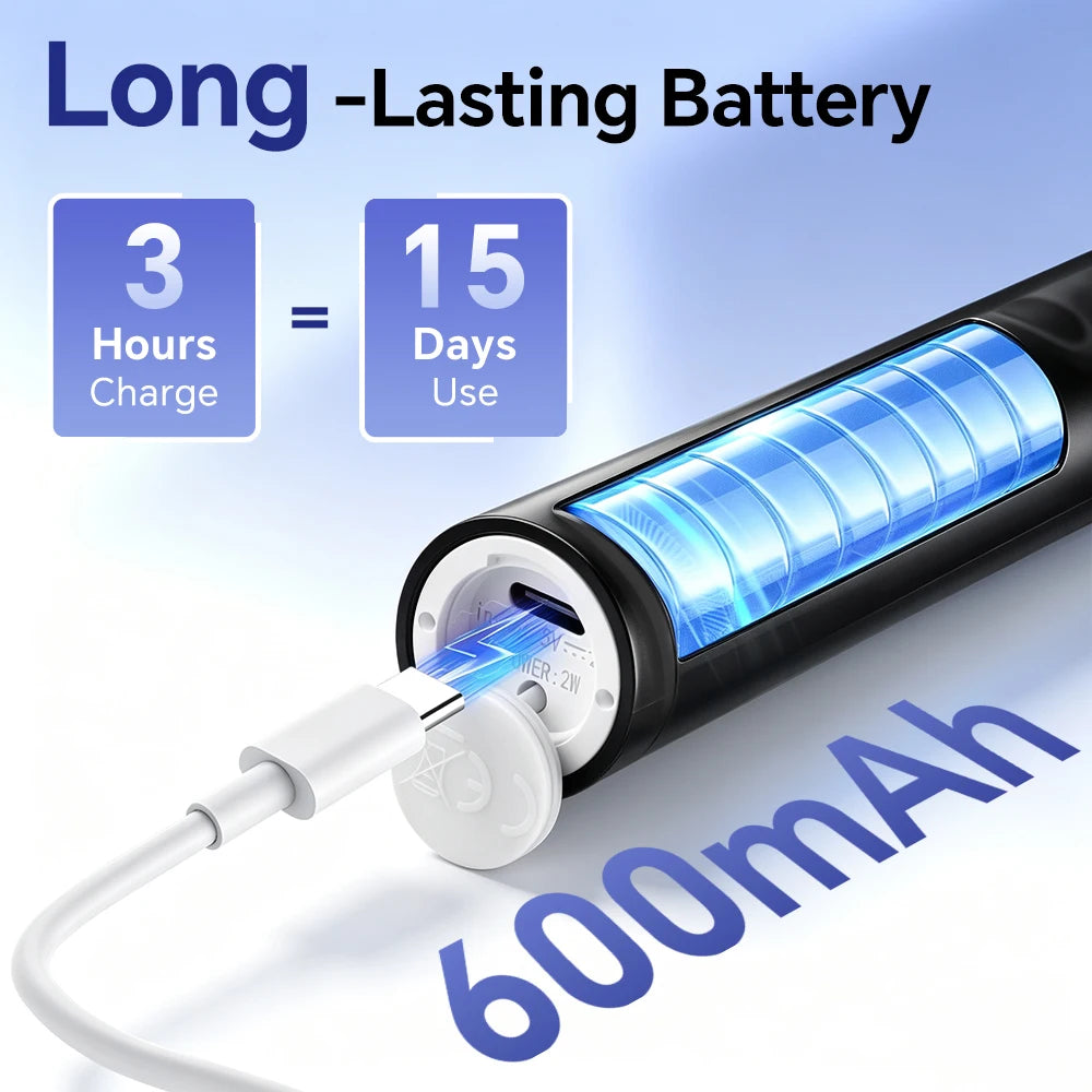 Rechargeable Rotating Electric Toothbrush with 5 Cleaning Modes - 4
