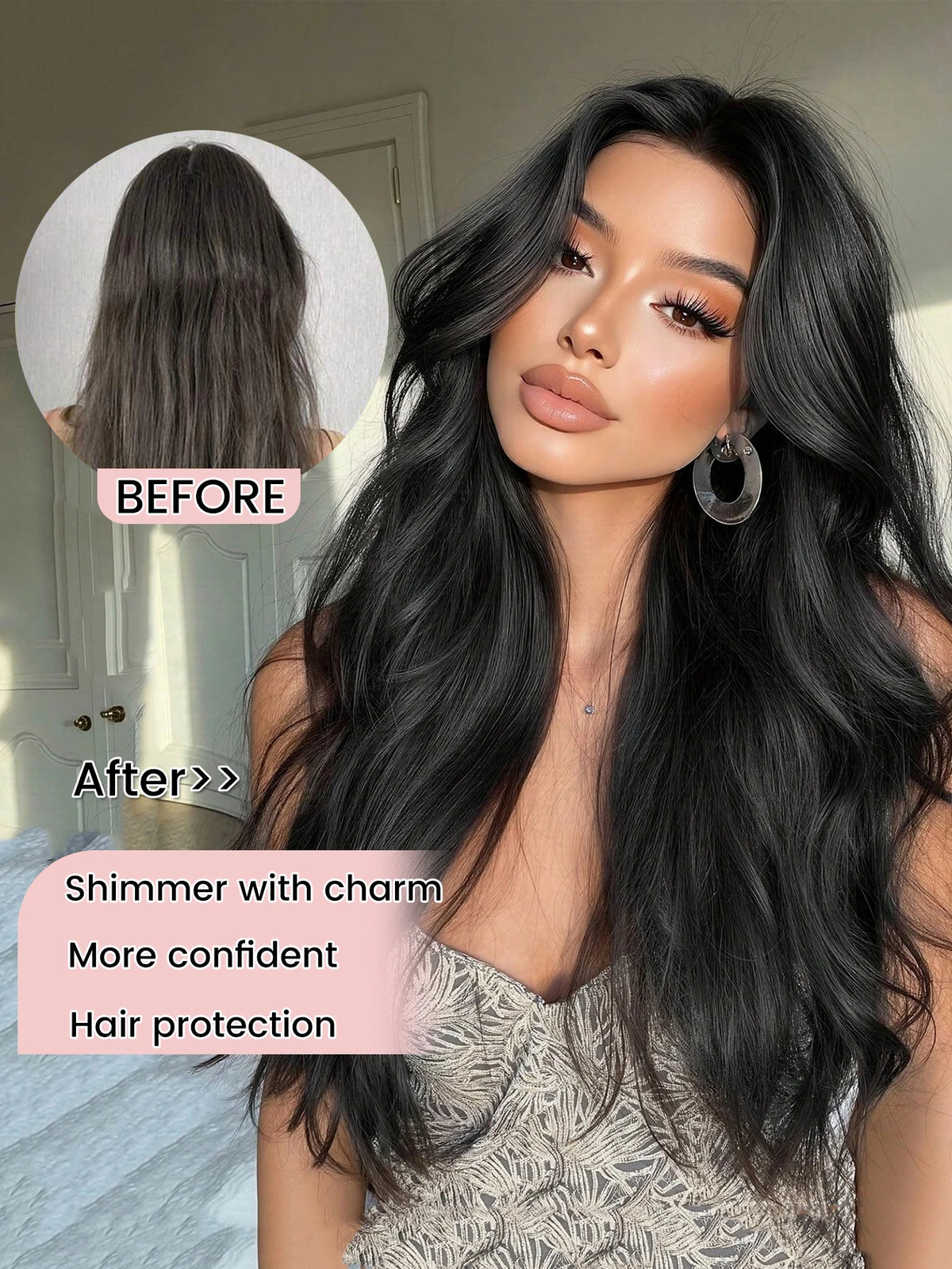 Wavy Clip-In Hair Extensions for Instant Volume and Length