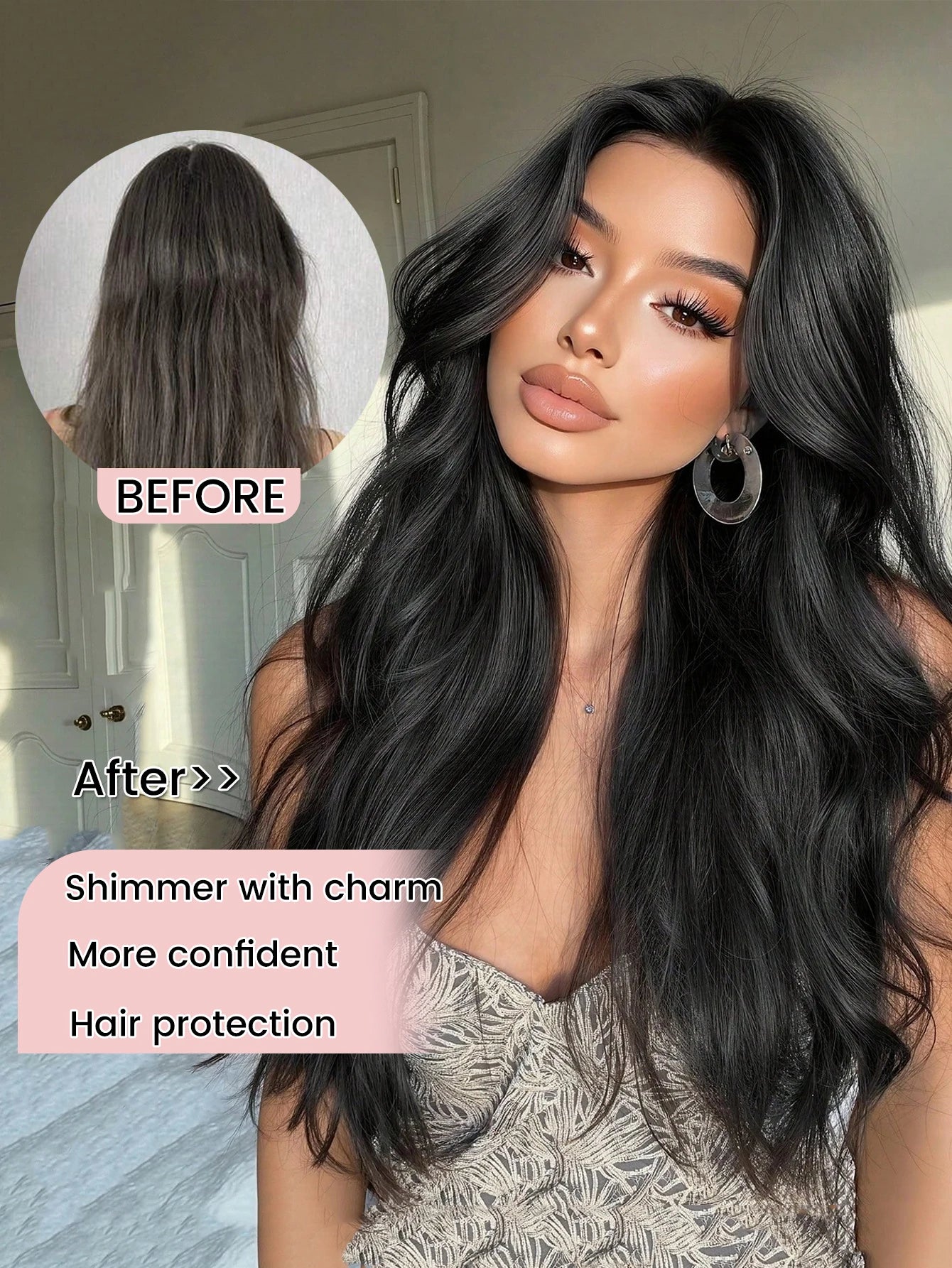 Wavy Clip-In Hair Extensions for Instant Volume and Length - 9