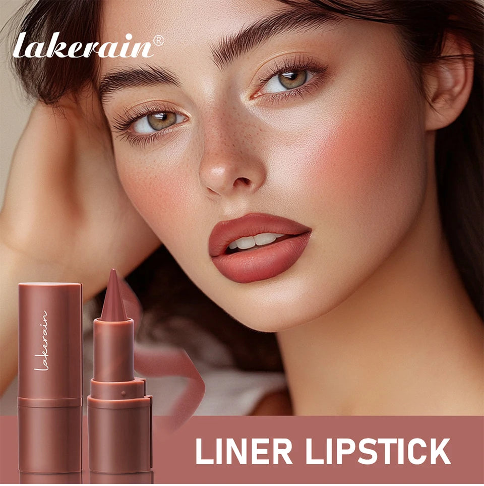 2-in-1 Waterproof Matte Lipstick and Lip Liner Crayon for All-Day Wear - 7