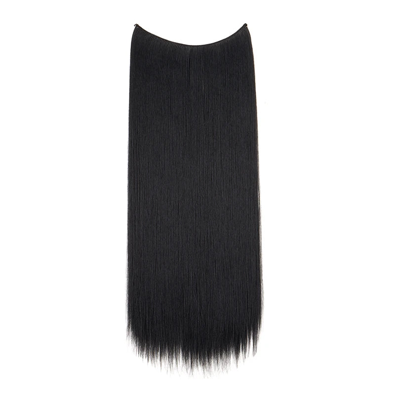 24-Inch Invisible Fishing Line Hair Extension for Instant Length