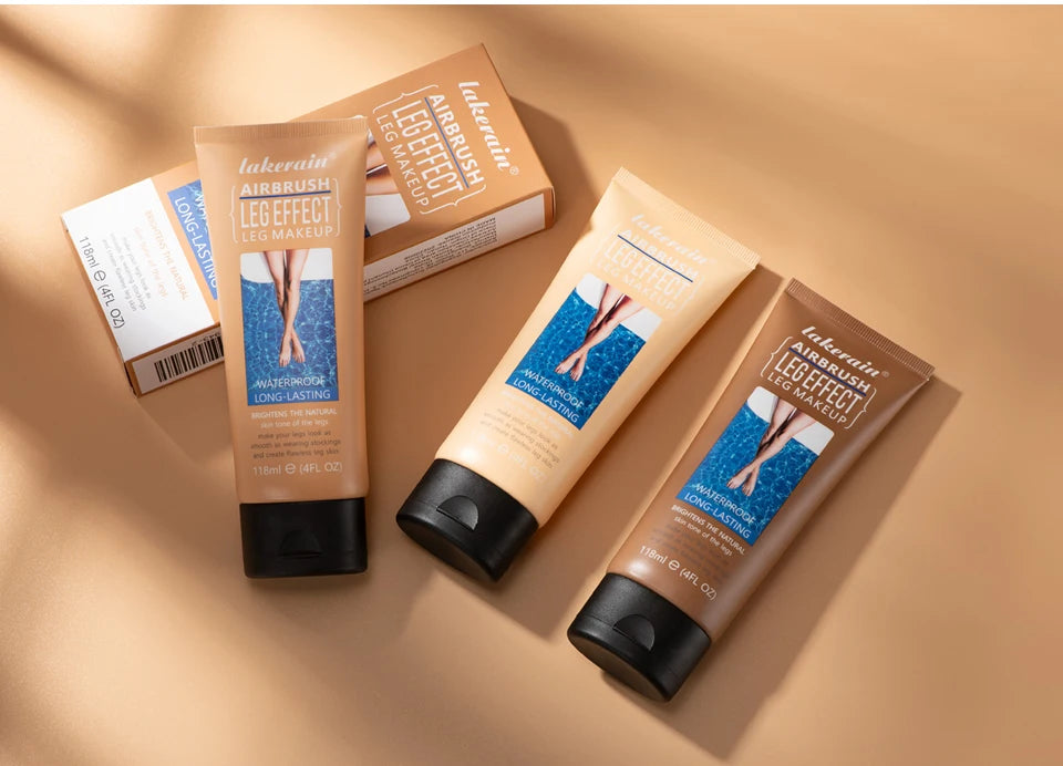 Waterproof Body Foundation and Leg Makeup Perfector with Application Glove