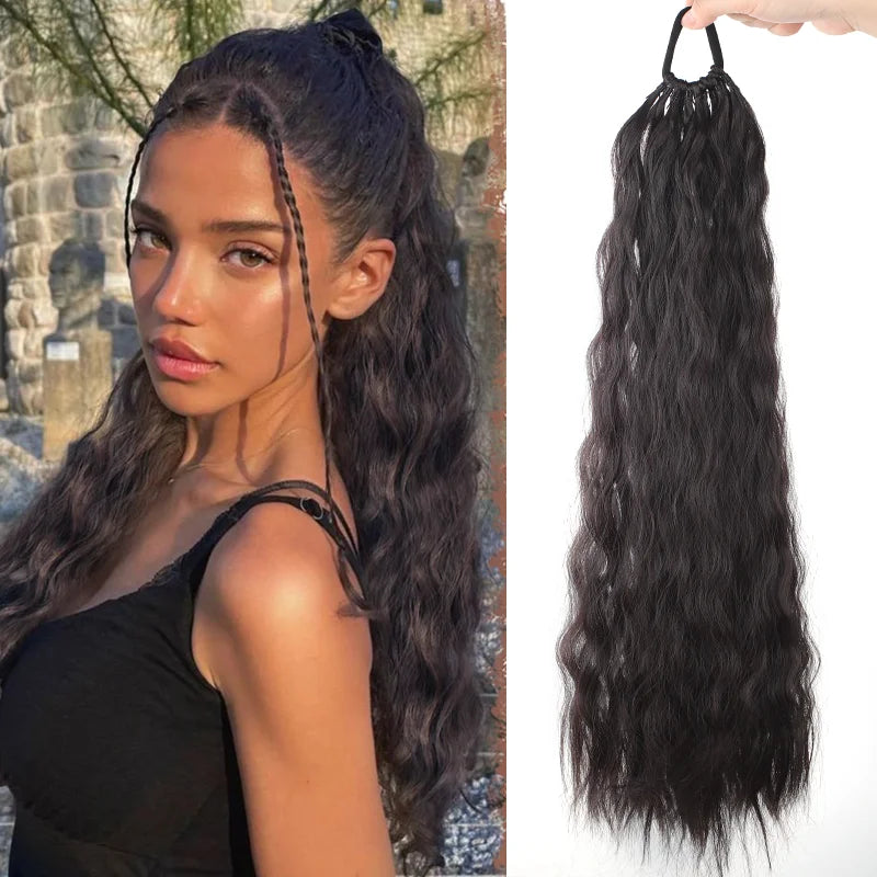 Long Wavy Ponytail Extension for Instant Natural Volume