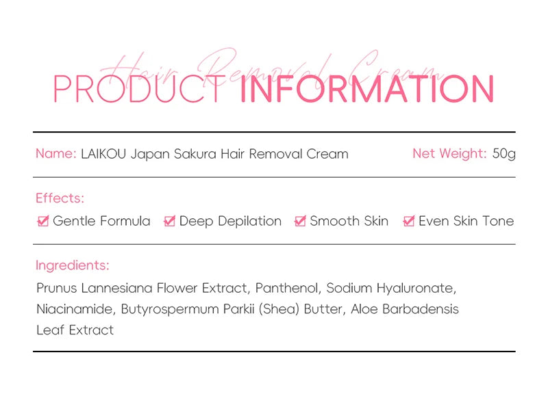 Painless Gentle Hair Removal Cream for Face and Body - 7