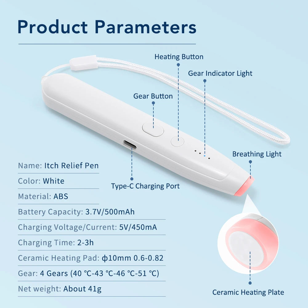 Electronic Insect Bite Relief Pen for Instant Itch and Inflammation Stop