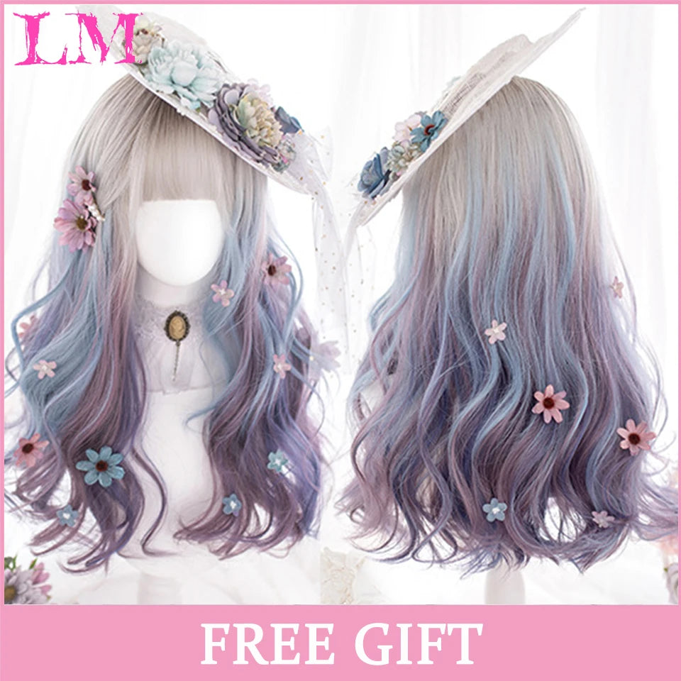 24-Inch Long Pink Cosplay Wig for Costumes - 22