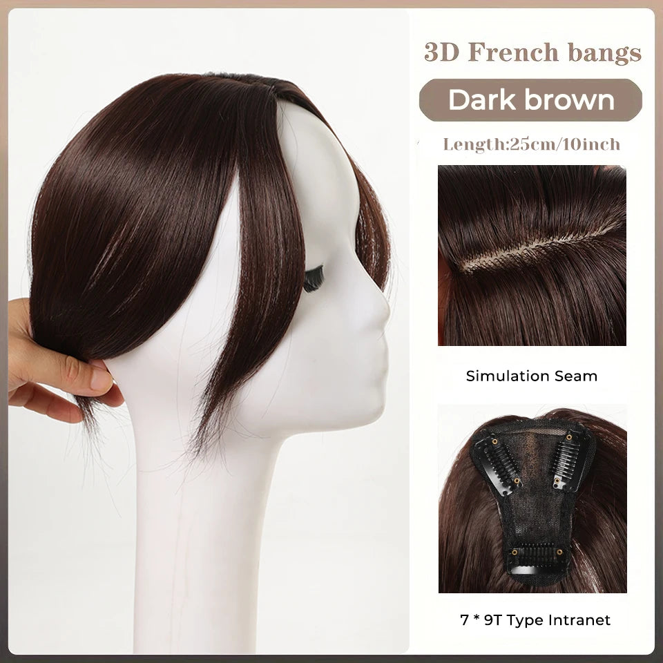 Clip-in Figure-Eight Bangs Hair Extension - 26