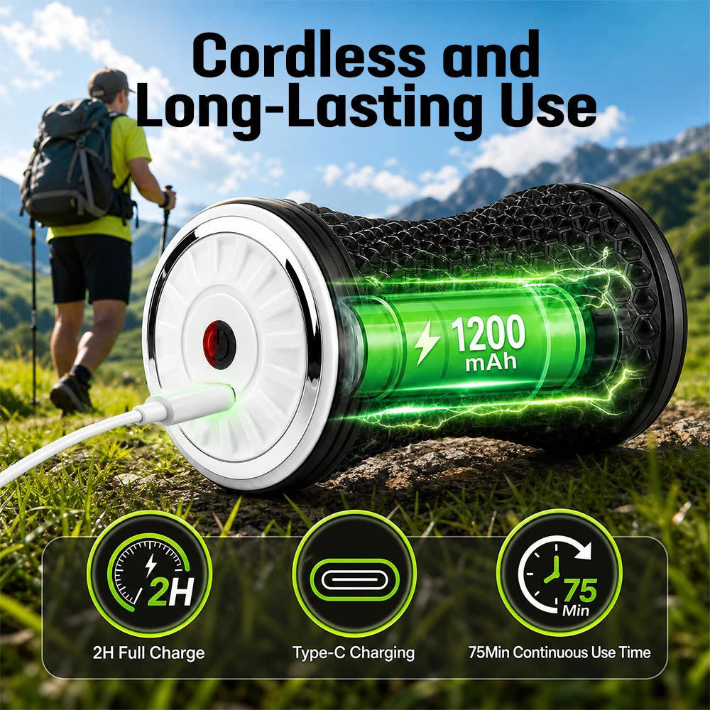 Electric Vibrating Massage Roller for Deep Muscle Recovery and Relief - 6