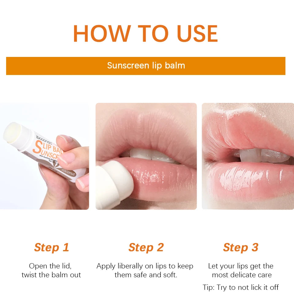 Sunscreen Lip Balm with SPF 30 for Daily UV Protection and Hydration