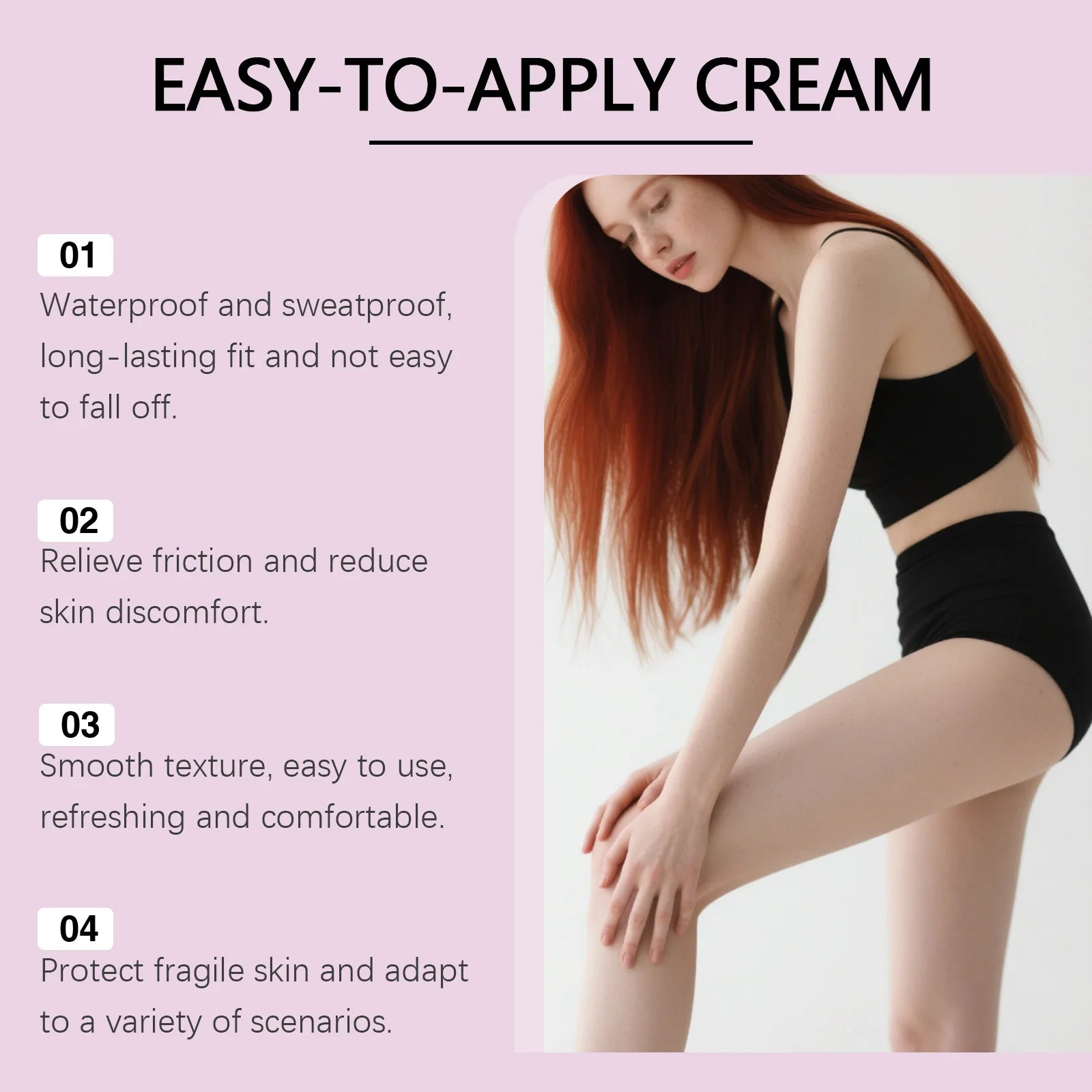 Anti-Chafe Thigh Balm Stick for Skin Protection and Friction Relief - 10