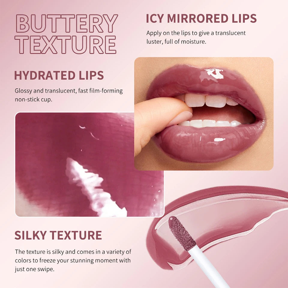 Hydrating Mirror-Finish Lip Gloss for Smooth and Plump Lips - 14