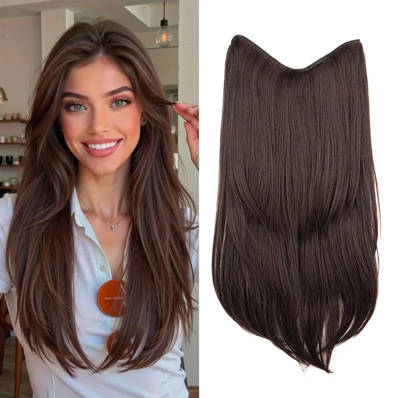 22 Inch Seamless U-Shape Curly Hair Extensions