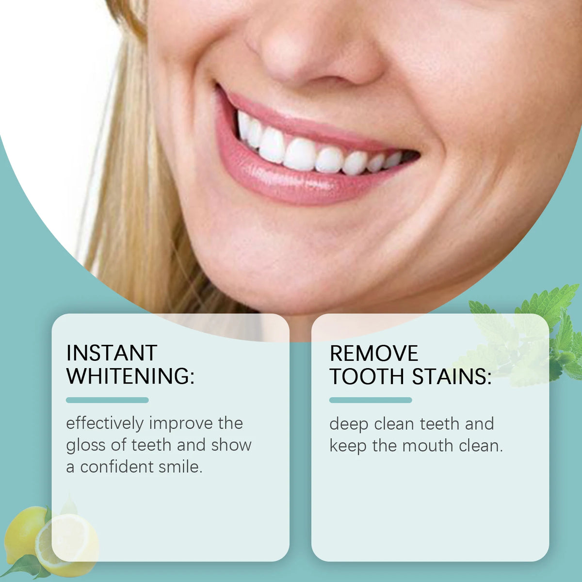 Instant Teeth Whitening Paint for Brighter Smile and Stain Removal