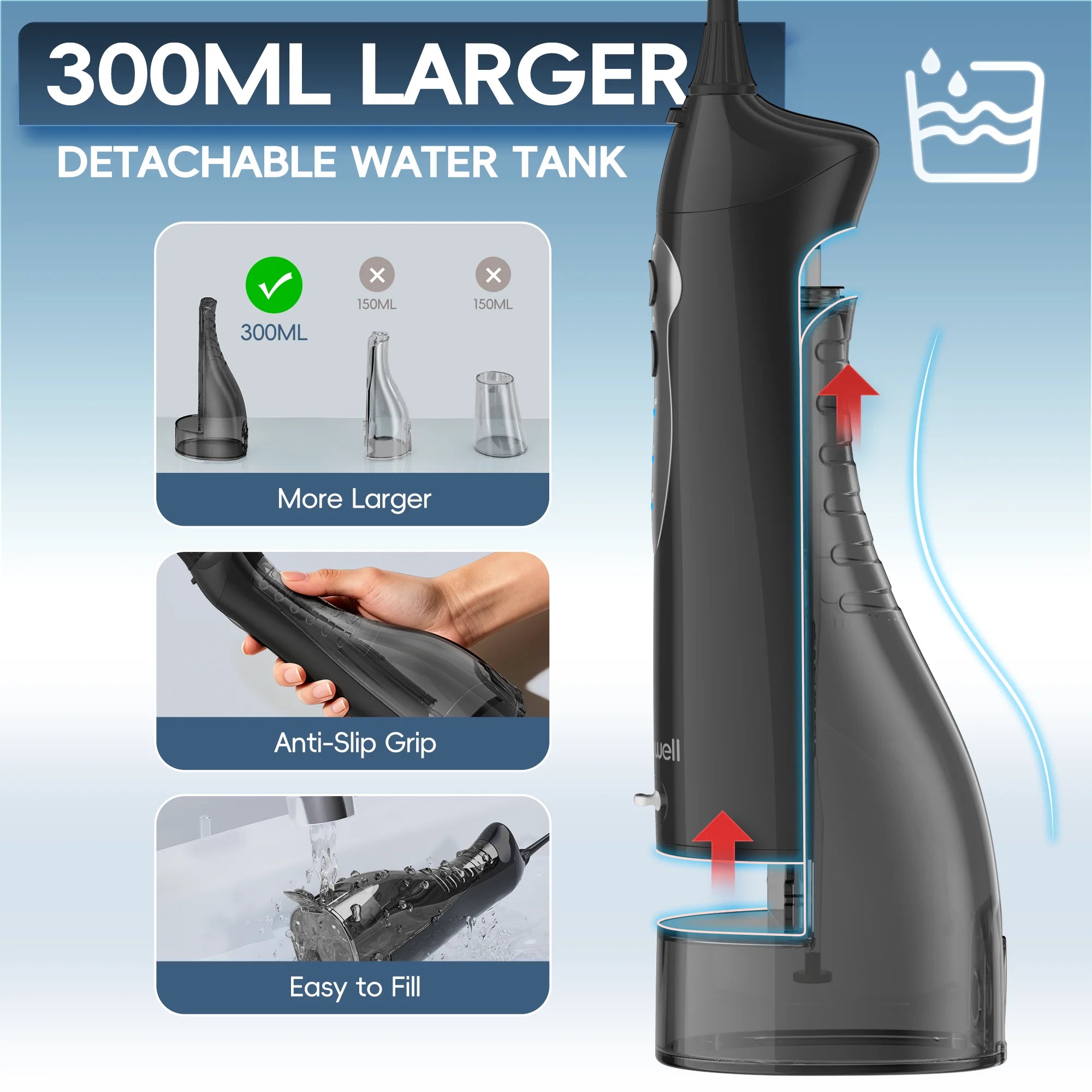Portable Electric Water Flosser for Teeth Cleaning and Gum Health - 4