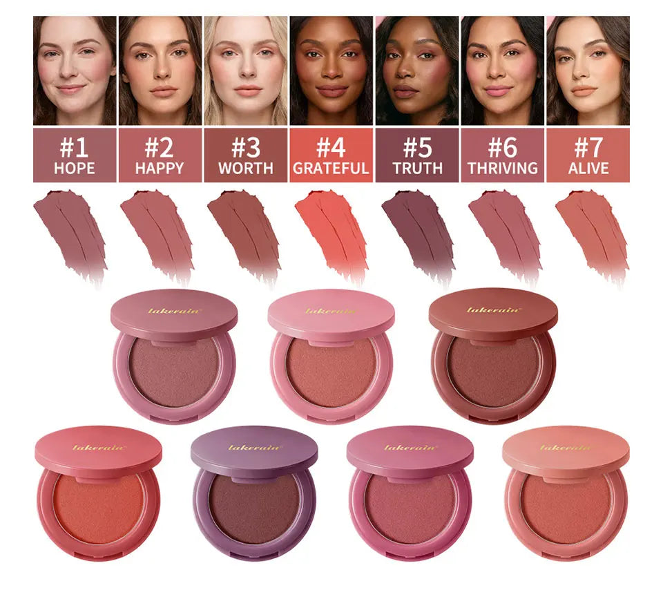 Matte Bouncy Cream-to-Powder Blush for Natural Long-Lasting Flush