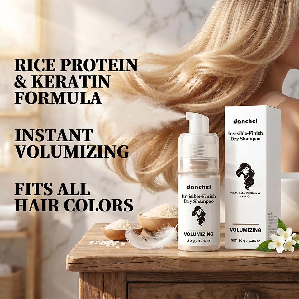 Invisible Dry Shampoo Powder for Instant Volume and Oil Absorption