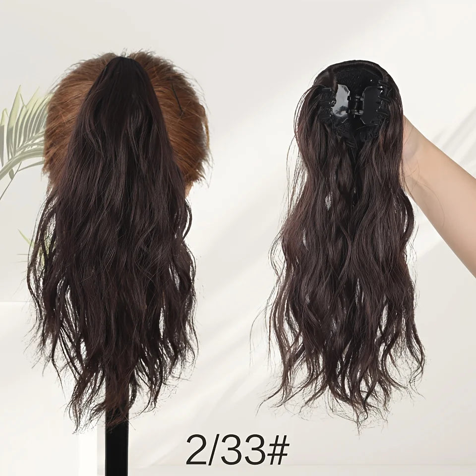 Wavy Claw Clip Ponytail Hair Extension for Daily Wear - 14