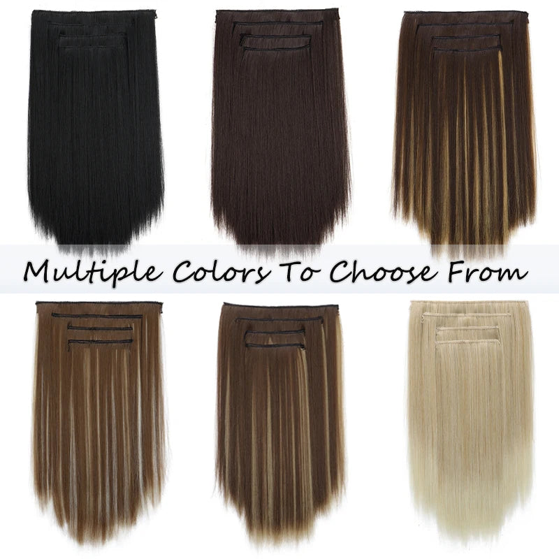 14-Inch Straight Clip-In Hair Extensions for Instant Volume - 2