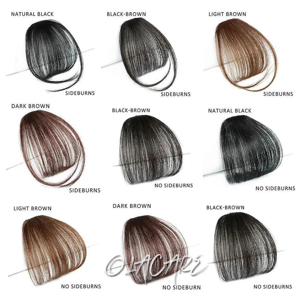 Clip In Air Bangs for Natural Hair Volumizing and Face Framing