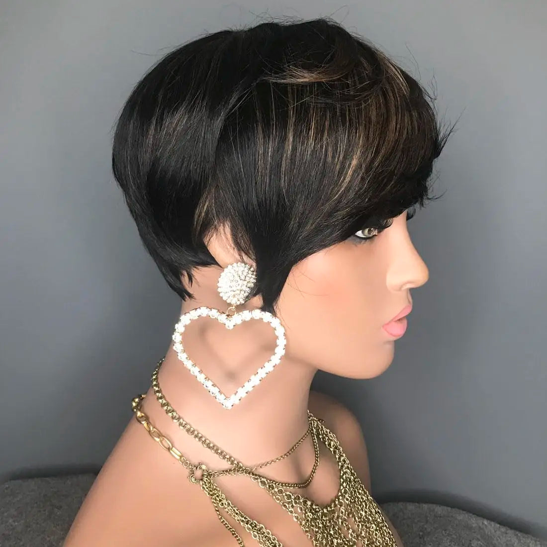 Short Wavy Pixie Cut Wig for Women - 3