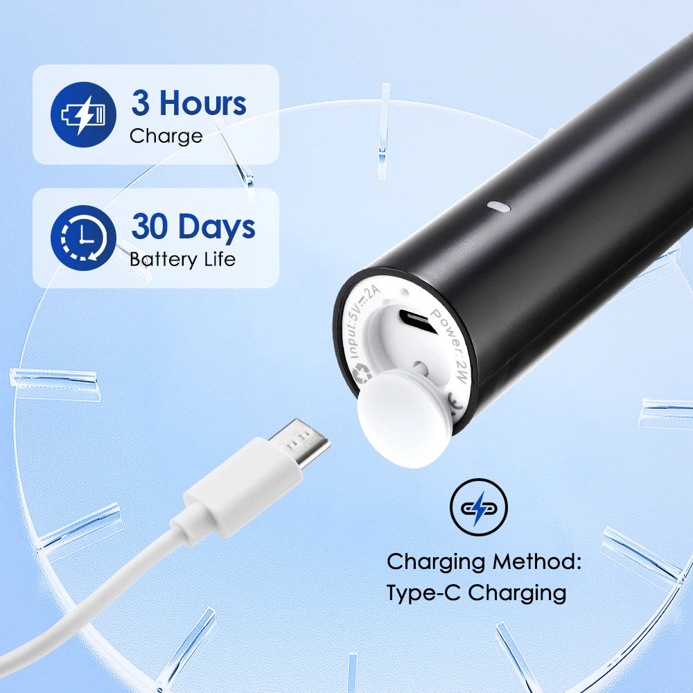 Rechargeable Rotating Electric Toothbrush for Deep Teeth Cleaning - 8