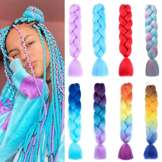 24-Inch Ombre Jumbo Braiding Hair Extensions