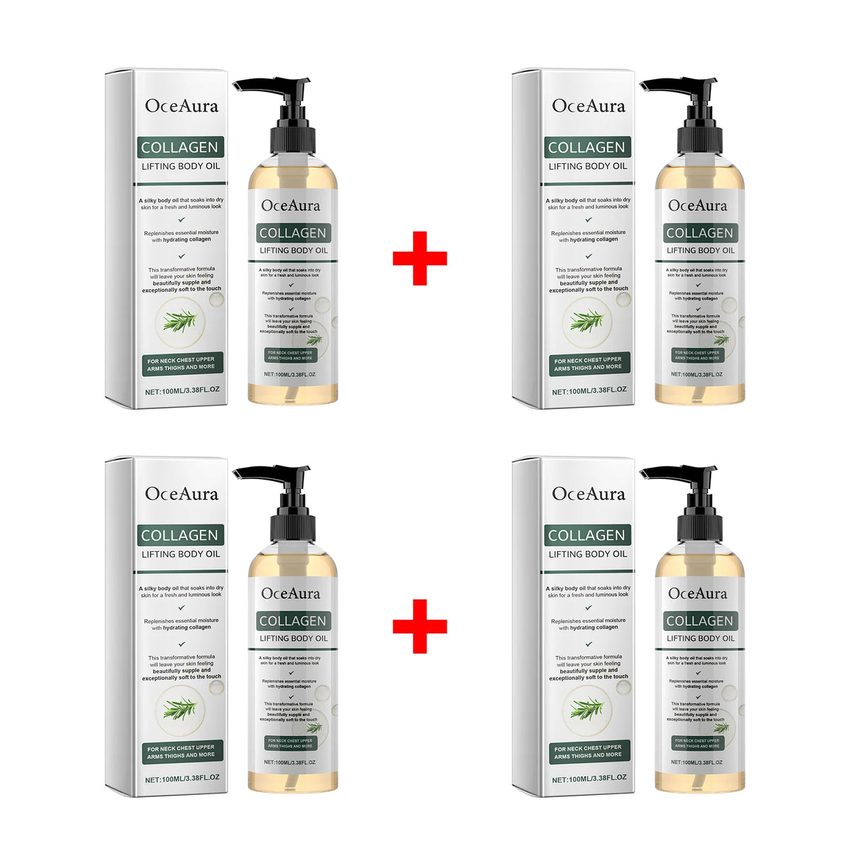 Collagen Body Firming Massage Oil for Skin Tightening and Hydration