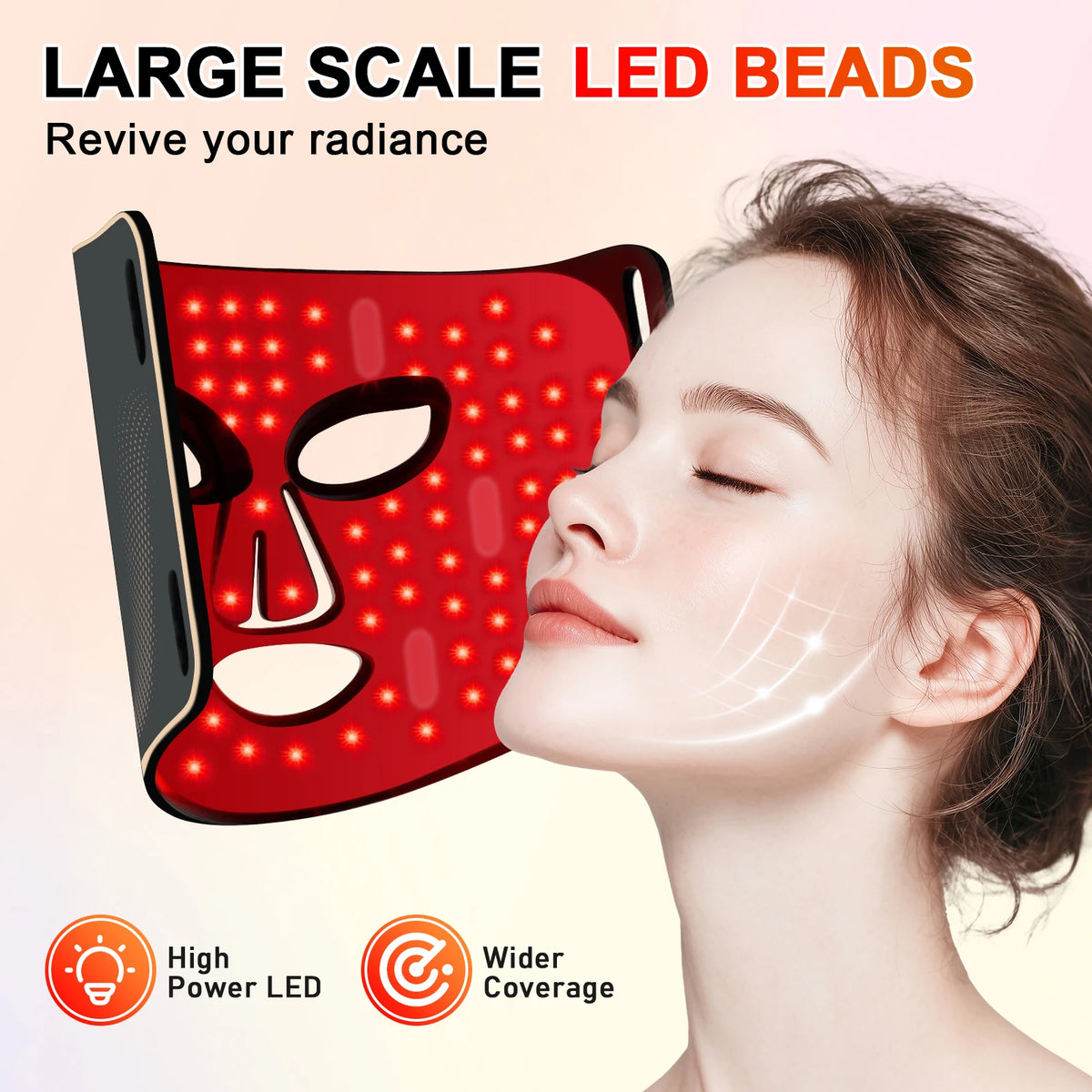 7-Color LED Silicone Facial Mask for Anti-Aging and Skin Rejuvenation