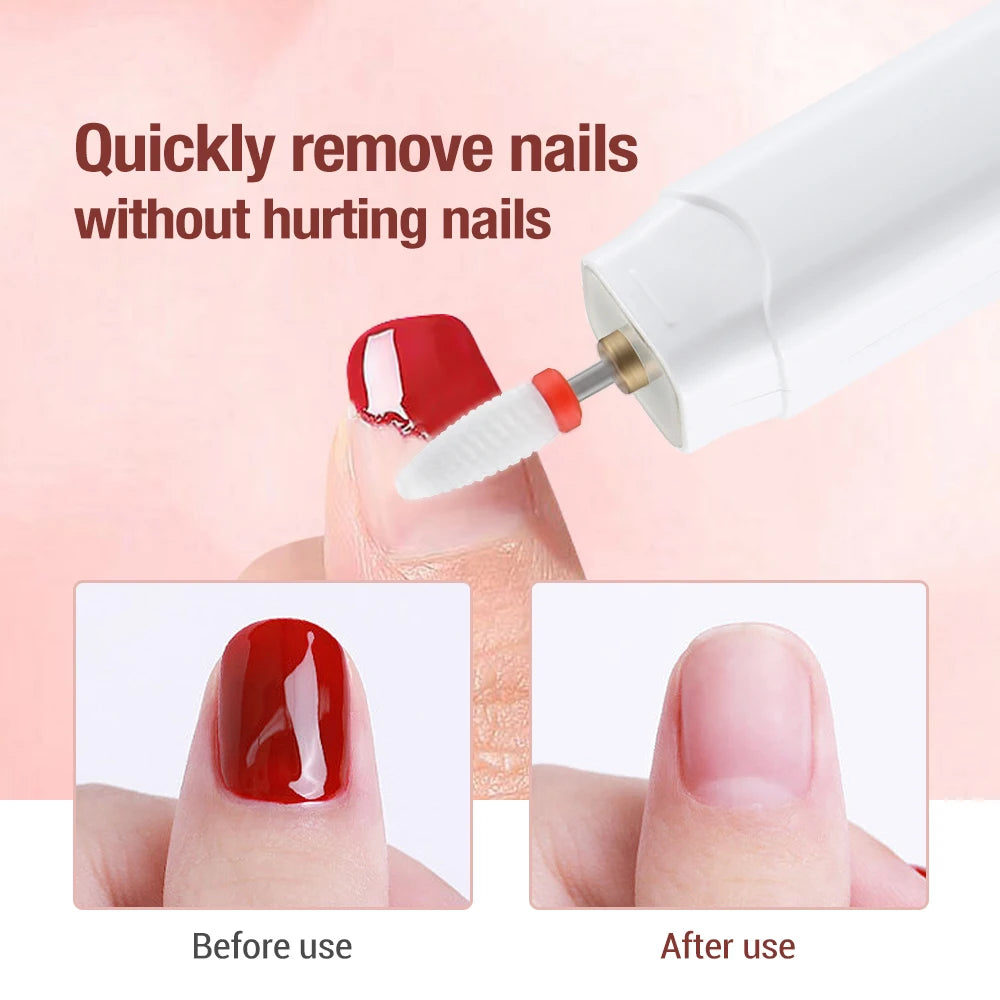 Professional Cordless Electric Nail File and Manicure Pedicure Drill Kit - 14