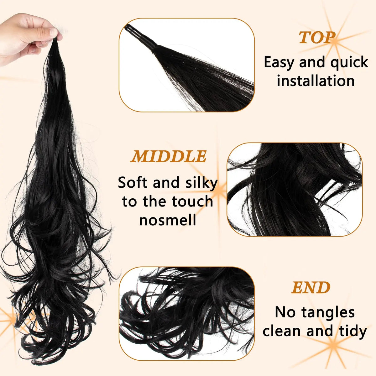 Wavy Wrap Around Ponytail Extension