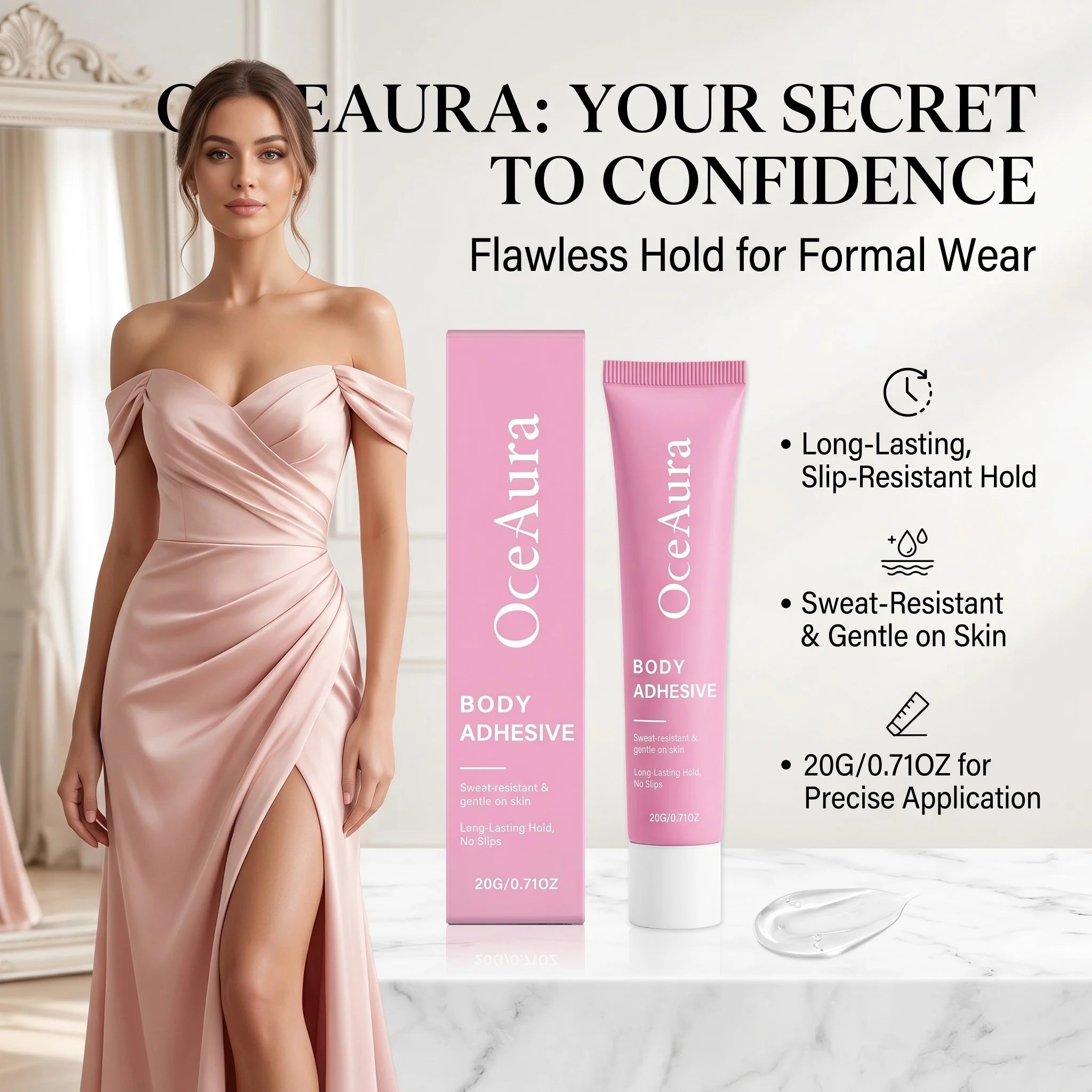 Body Adhesive for Clothing and Skin for Secure All-Day Fashion Hold - 6