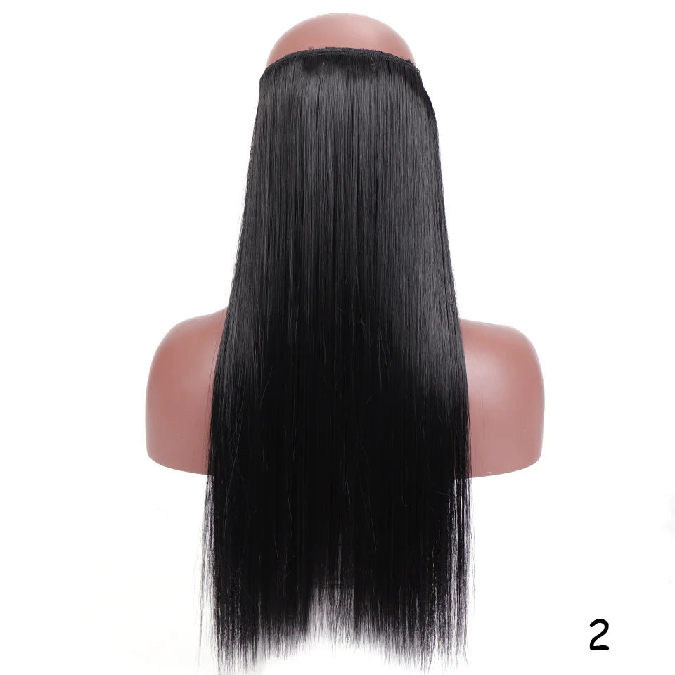 22-Inch Invisible Wire Hair Extensions for Instant Length
