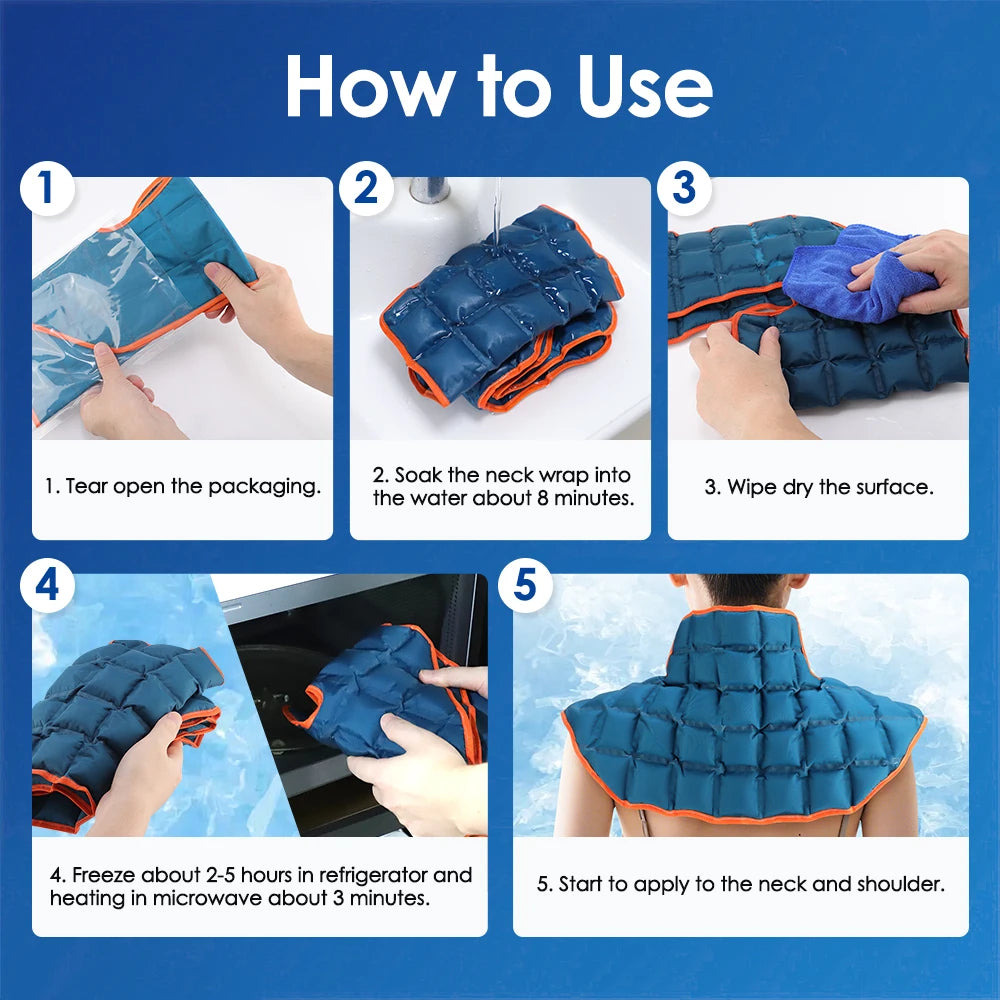 Reusable Hot and Cold Therapy Wrap for Back, Shoulder, and Joint Pain Relief