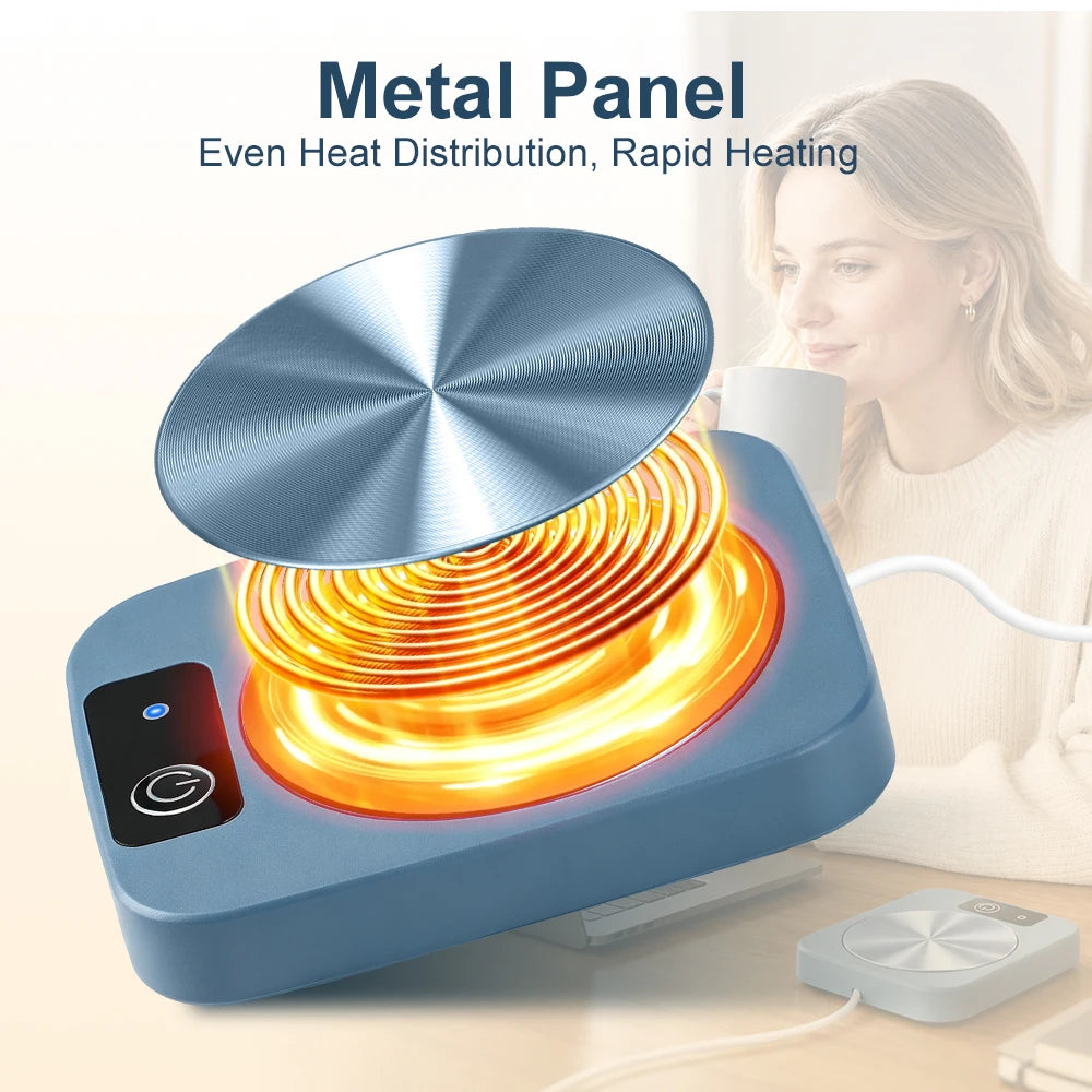 Electric Mug Warmer Coaster for Home and Office Hot Beverage Heating